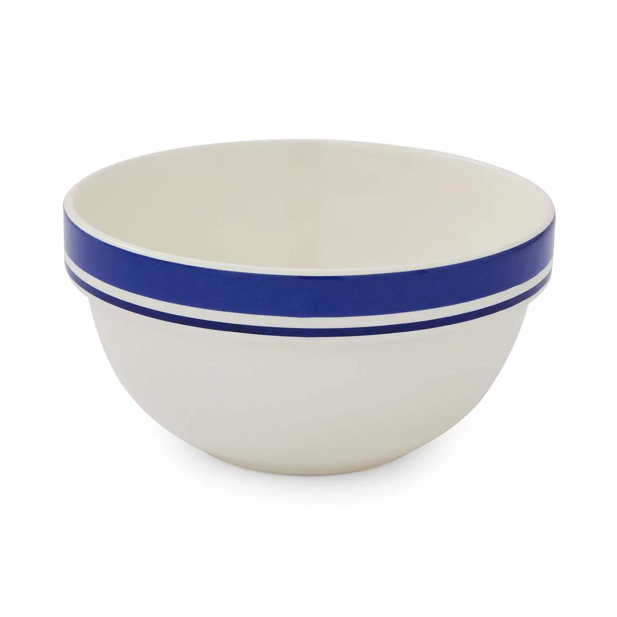 Portmeirion Home Potter's Stripe 7 Inch Stacking Bowl Blue Portmeirion Home Potter's Stripe 7 Inch Stacking Bowl Blue