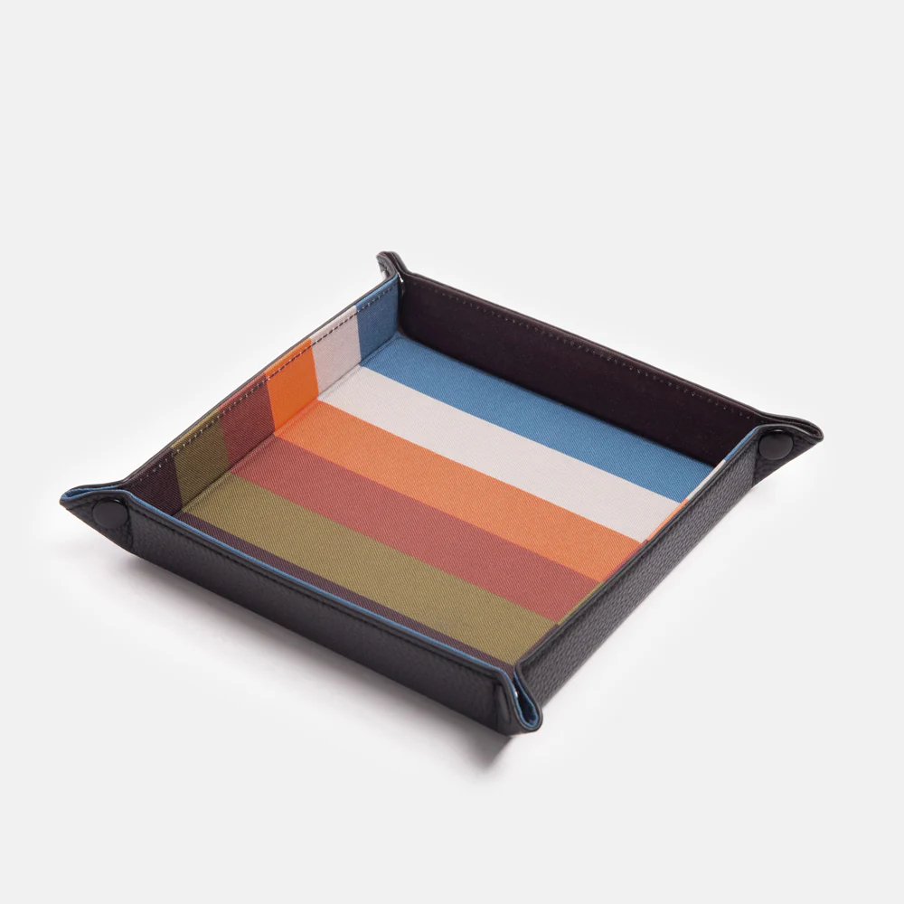 Caroline Gardner Multi Stripe Key Tray Caroline Gardner Multi Stripe Key Tray