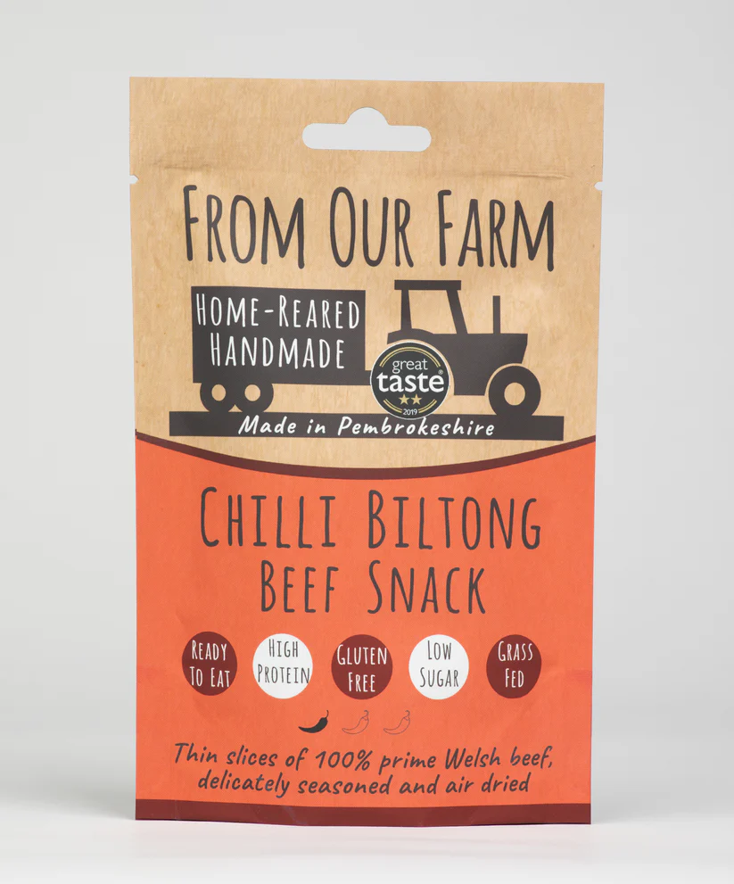 From Our Farm Chilli Biltong Beef 35g From Our Farm Chilli Biltong Beef 35g