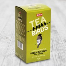 Welsh Brew Tea Birds Green Rooibos & Orange - 15 Luxury Pyramid Teabags Welsh Brew Tea Birds Green Rooibos & Orange - 15 Luxury Pyramid Teabags