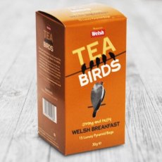 Welsh Brew Tea Birds Welsh Breakfast - 15 Luxury Pyramid Teabags Welsh Brew Tea Birds Welsh Breakfast - 15 Luxury Pyramid Teabags