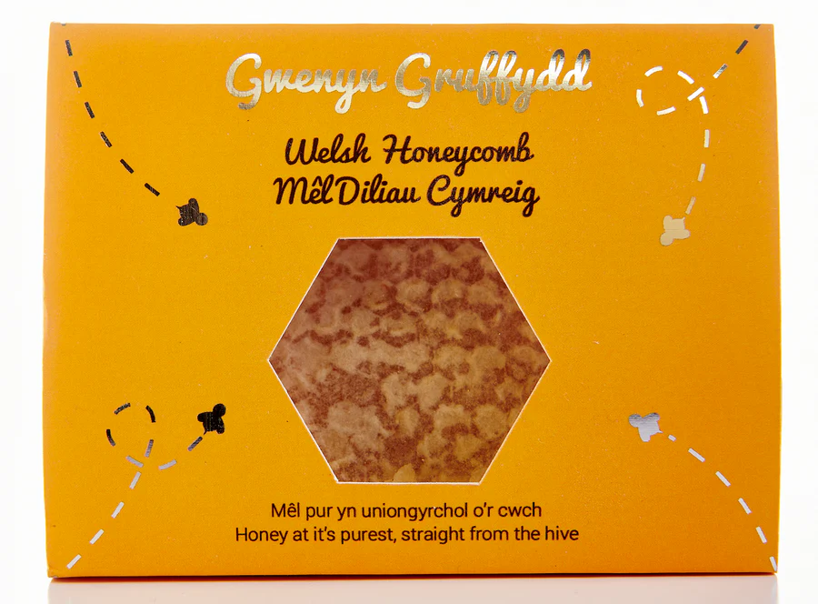 Gwenyn Gruffydd Pure Welsh Honey Cut Comb Honeycomb 170g Gwenyn Gruffydd Pure Welsh Honey Cut Comb Honeycomb 170g