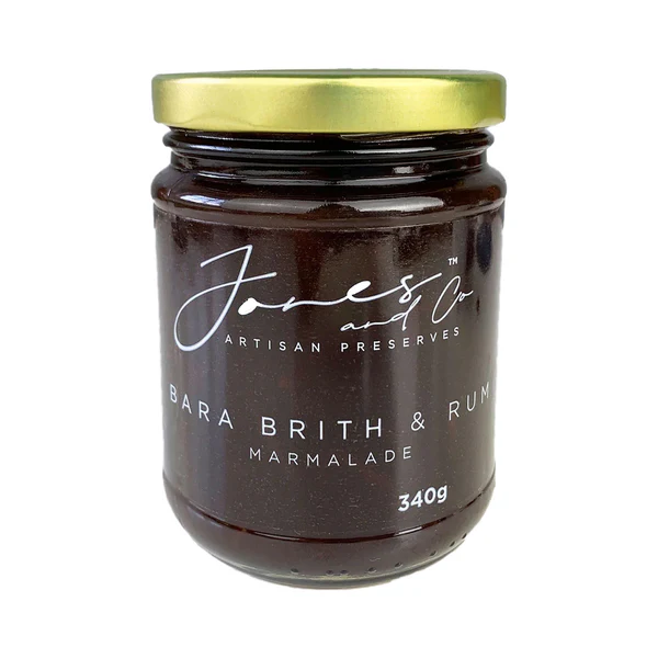 Jones & Co Bara Brith and Rum Marmalade 340g Jones & Co Bara Brith and Rum Marmalade 340g