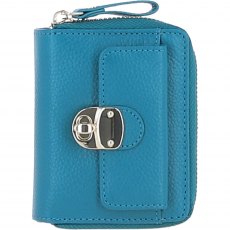 Ashwood Leather Chic Coin Purse - Turquoise Y-50 Ashwood Leather Chic Coin Purse - Turquoise Y-50