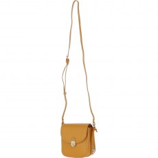Ashwood Leather Crossbody Bag with Twist Lock - Mustard Y-52 Ashwood Leather Crossbody Bag with Twist Lock - Mustard Y-52
