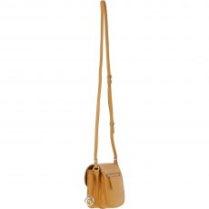 Ashwood Leather Crossbody Bag with Twist Lock - Mustard Y-52 Ashwood Leather Crossbody Bag with Twist Lock - Mustard Y-52