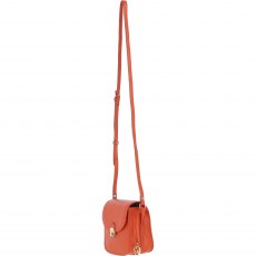 Ashwood Leather Crossbody Bag with Twist Lock - Orange Y-52 Ashwood Leather Crossbody Bag with Twist Lock - Orange Y-52