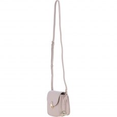 Ashwood Leather Crossbody Bag with Twist Lock - Beige Y-52 Ashwood Leather Crossbody Bag with Twist Lock - Beige Y-52