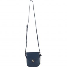 Ashwood Leather Crossbody Bag with Twist Lock - Navy Y-52 Ashwood Leather Crossbody Bag with Twist Lock - Navy Y-52