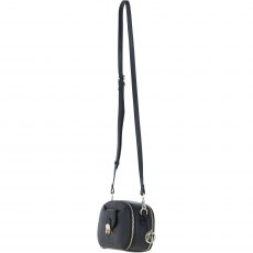Ashwood Leather Compact Crossbody Bag with Twist Lock & Adjustable Strap - Black Y-53 Ashwood Leather Compact Crossbody Bag with Twist Lock & Adjustable Strap - Black Y-53