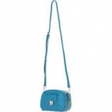 Ashwood Leather Compact Crossbody Bag with Twist Lock & Adjustable Strap - Turquoise Y-53 Ashwood Leather Compact Crossbody Bag with Twist Lock & Adjustable Strap - Turquoise Y-53