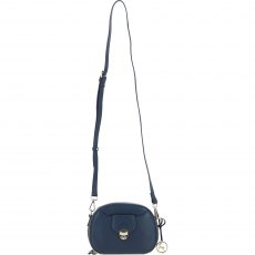 Ashwood Leather Compact Crossbody Bag with Twist Lock & Adjustable Strap - Navy Y-53 Ashwood Leather Compact Crossbody Bag with Twist Lock & Adjustable Strap - Navy Y-53