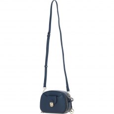 Ashwood Leather Compact Crossbody Bag with Twist Lock & Adjustable Strap - Navy Y-53 Ashwood Leather Compact Crossbody Bag with Twist Lock & Adjustable Strap - Navy Y-53