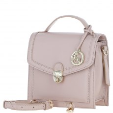 Ashwood Leather Compact Flap Over Handbag with Detachable Crossbody Strap - Beige Y-54 Ashwood Leather Compact Flap Over Handbag with Detachable Crossbody Strap - Beige Y-54