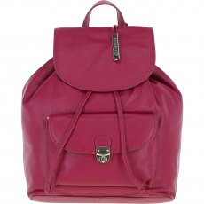 Ashwood Leather Twist Lock Small Backpack - Raspberry Y-57 Ashwood Leather Twist Lock Small Backpack - Raspberry Y-57