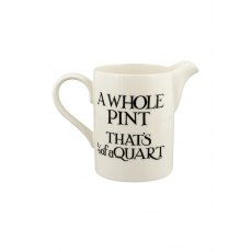 Emma Bridgewater Black Toast Cream Medium Straight Jug Emma Bridgewater Black Toast Cream Medium Straight Jug