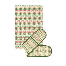Emma Bridgewater Christmas Joy Double Oven Glove & Tea Towel Set Emma Bridgewater Christmas Joy Double Oven Glove & Tea Towel Set