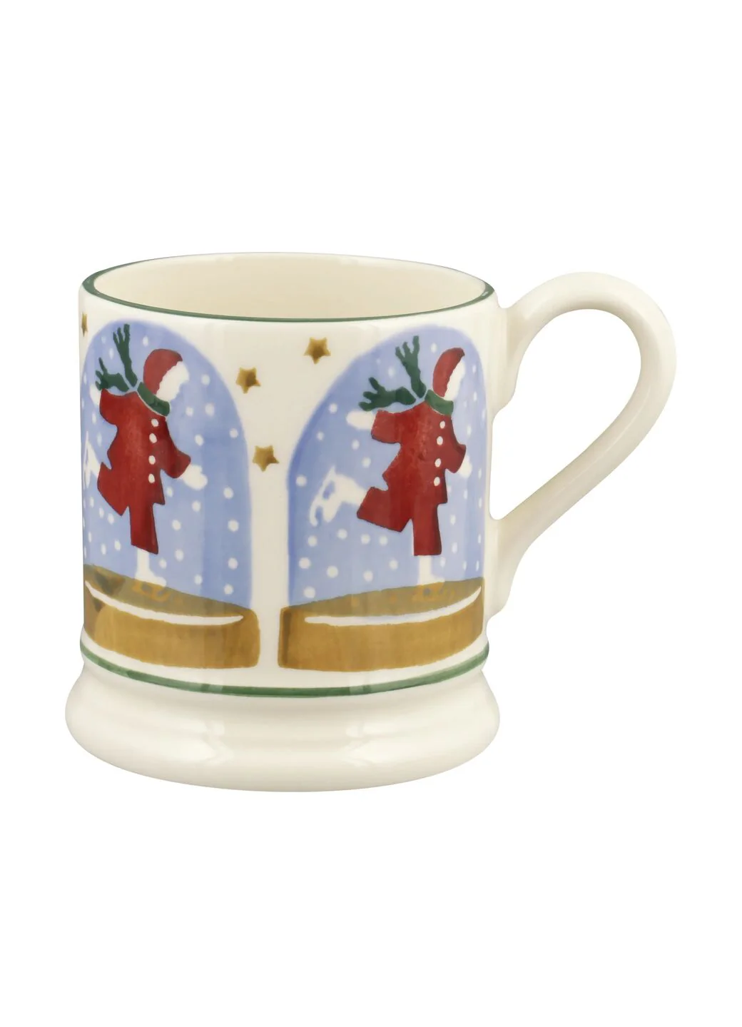 Emma Bridgewater Ice Skater Snow Globe 1/2 Pint Mug Emma Bridgewater Ice Skater Snow Globe 1/2 Pint Mug