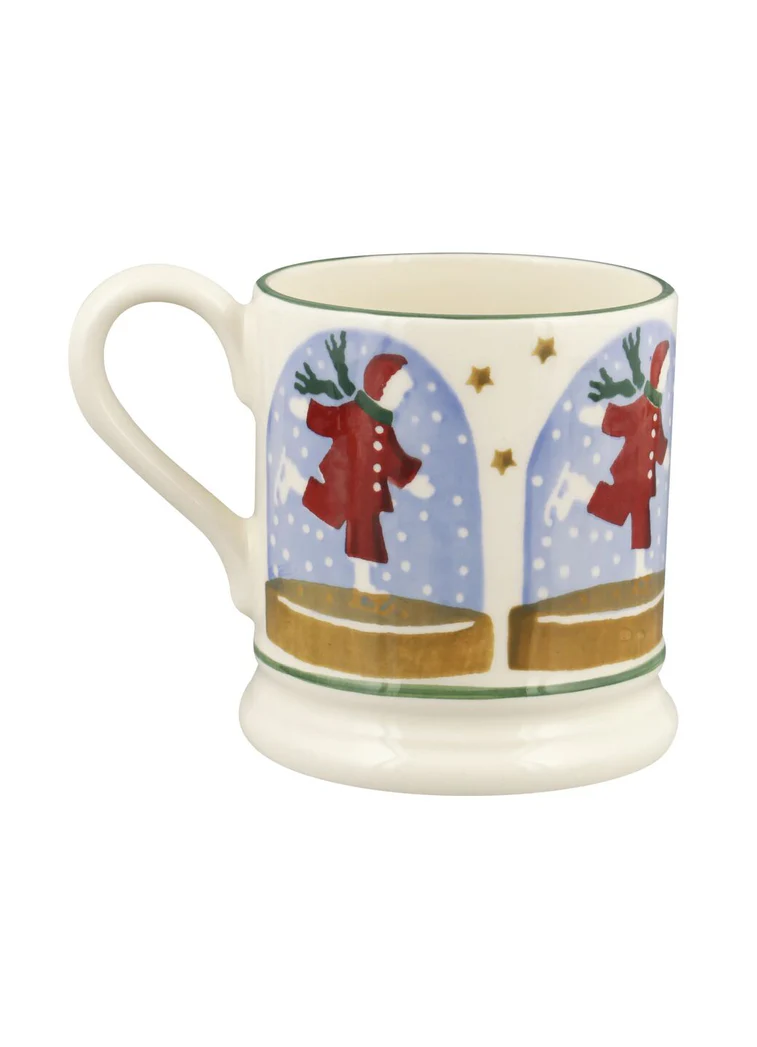 Emma Bridgewater Ice Skater Snow Globe 1/2 Pint Mug Emma Bridgewater Ice Skater Snow Globe 1/2 Pint Mug