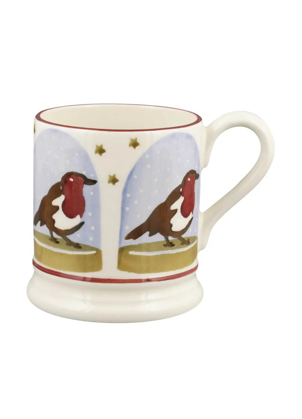 Emma Bridgewater Robin Snow Globe 1/2 Pint Mug Emma Bridgewater Robin Snow Globe 1/2 Pint Mug