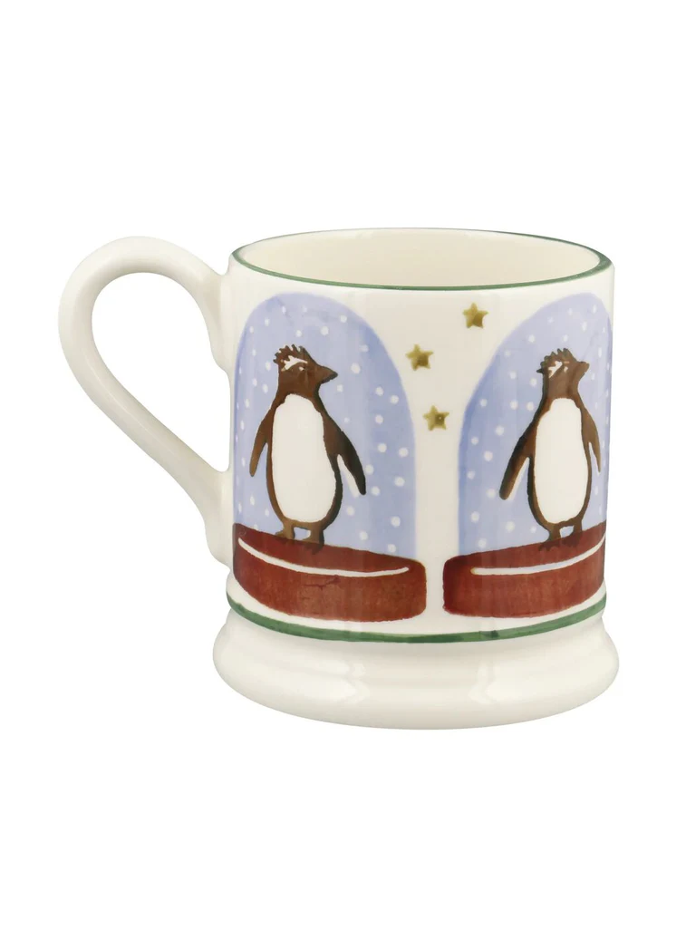 Emma Bridgewater Penguin Snow Globe 1/2 Pint Mug Emma Bridgewater Penguin Snow Globe 1/2 Pint Mug