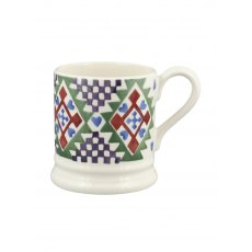 Emma Bridgewater Christmas Quilt Set Of 2 1/2 Pint Mugs Boxed Emma Bridgewater Christmas Quilt Set Of 2 1/2 Pint Mugs Boxed