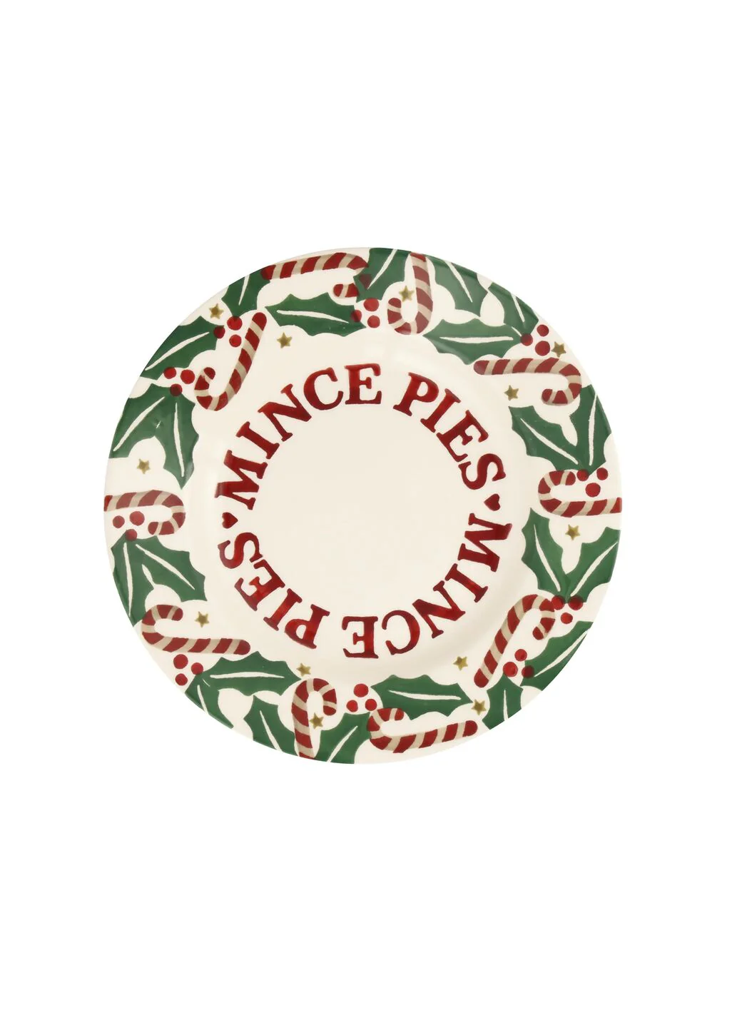 Emma Bridgewater Candy Canes Medium Dinner Plate 8.5 Inch Emma Bridgewater Candy Canes Medium Dinner Plate 8.5 Inch