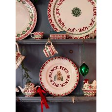 Emma Bridgewater Gingerbread Mince Pies Medium Dinner Plate 8.5 Inch Emma Bridgewater Gingerbread Mince Pies Medium Dinner Plate 8.5 Inch