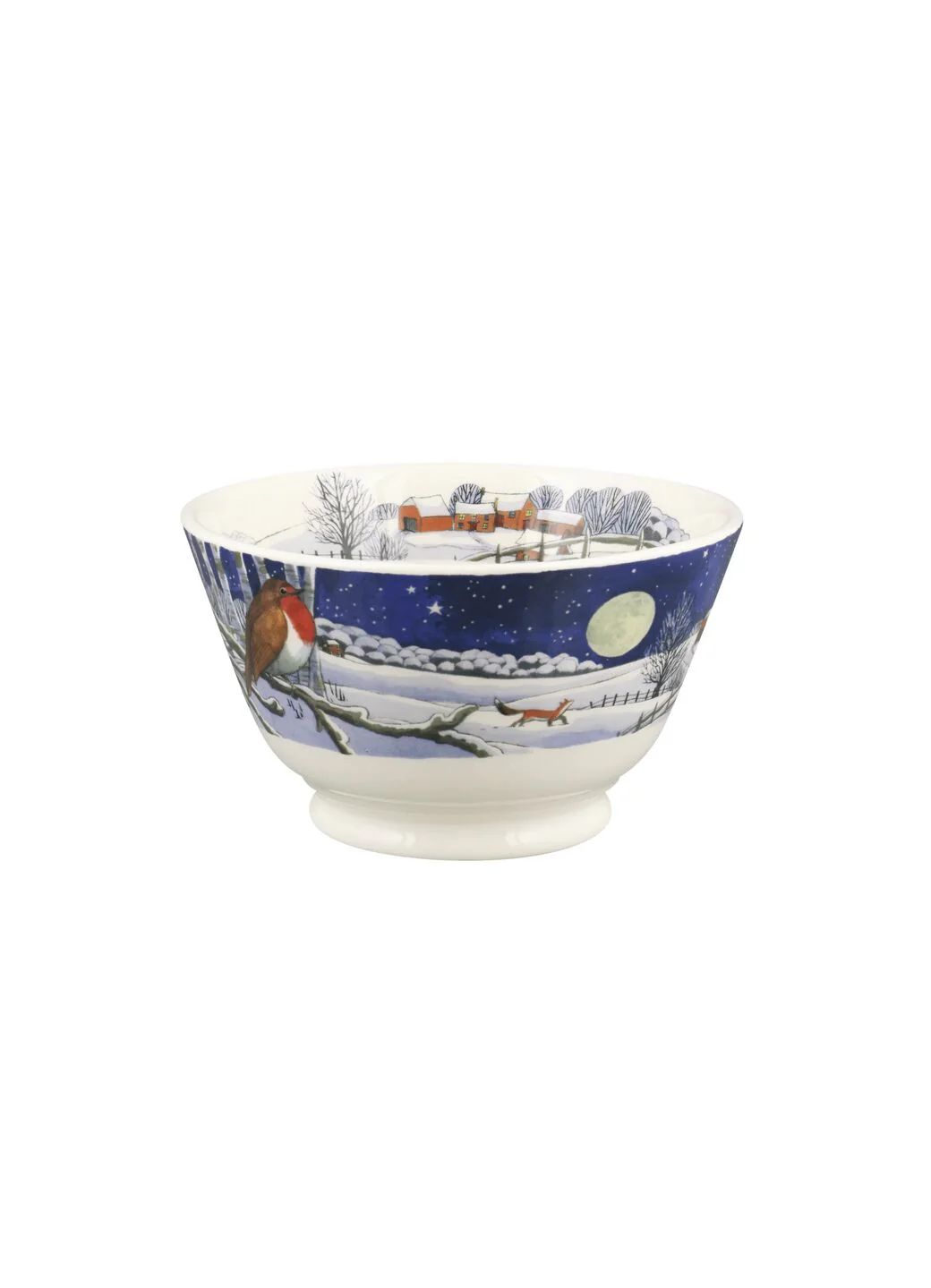 Emma Bridgewater Midnight Robin Small Old Bowl Emma Bridgewater Midnight Robin Small Old Bowl