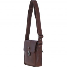 Ashwood Leather Medium Buckle Crossbody Bag - Brown S-61 Ashwood Leather Medium Buckle Crossbody Bag - Brown S-61