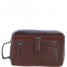 Ashwood Leather Men's Classic Washbag - Brown S-66 Ashwood Leather Men's Classic Washbag - Brown S-66