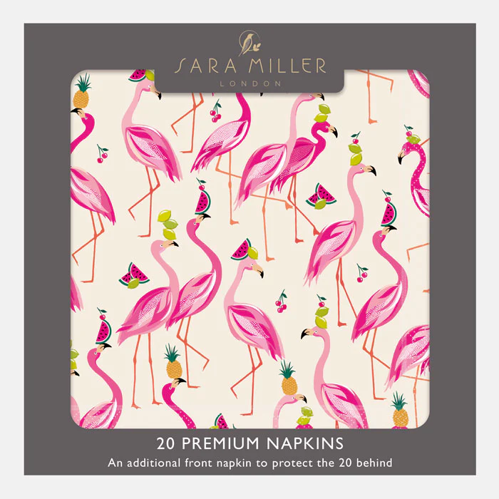 Sara Miller Fabulous Flamingoes Paper Napkins Sara Miller Fabulous Flamingoes Paper Napkins