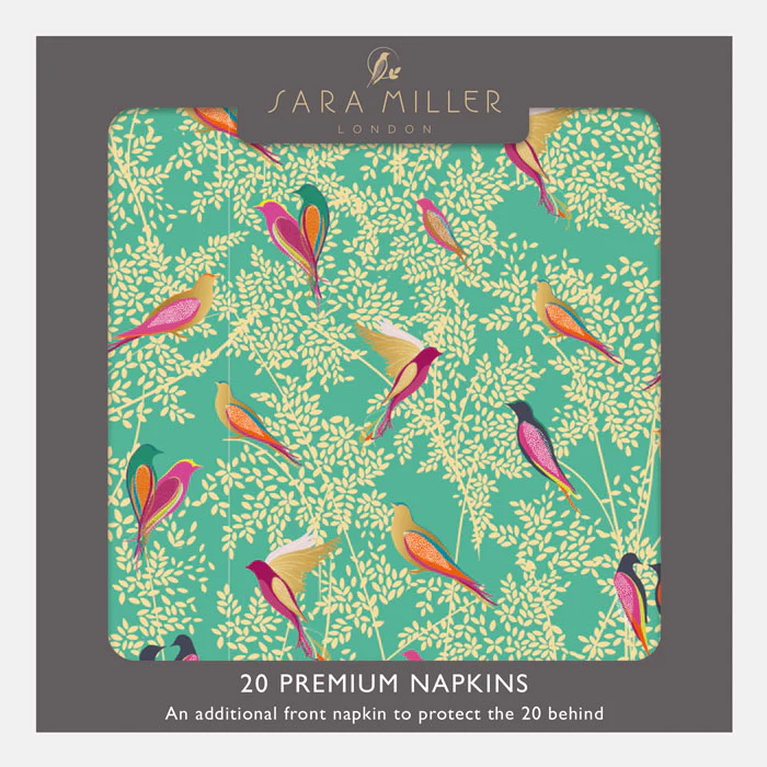 Sara Miller Chelsea Green Birds Paper Napkins Sara Miller Chelsea Green Birds Paper Napkins