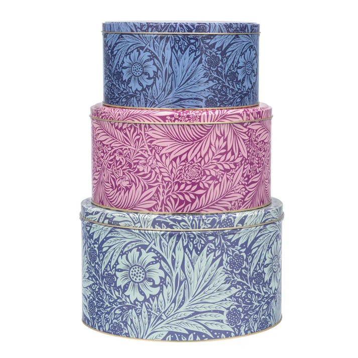 William Morris Arts & Crafts Marigold Set of 3 Round Cake Tins William Morris Arts & Crafts Marigold Set of 3 Round Cake Tins