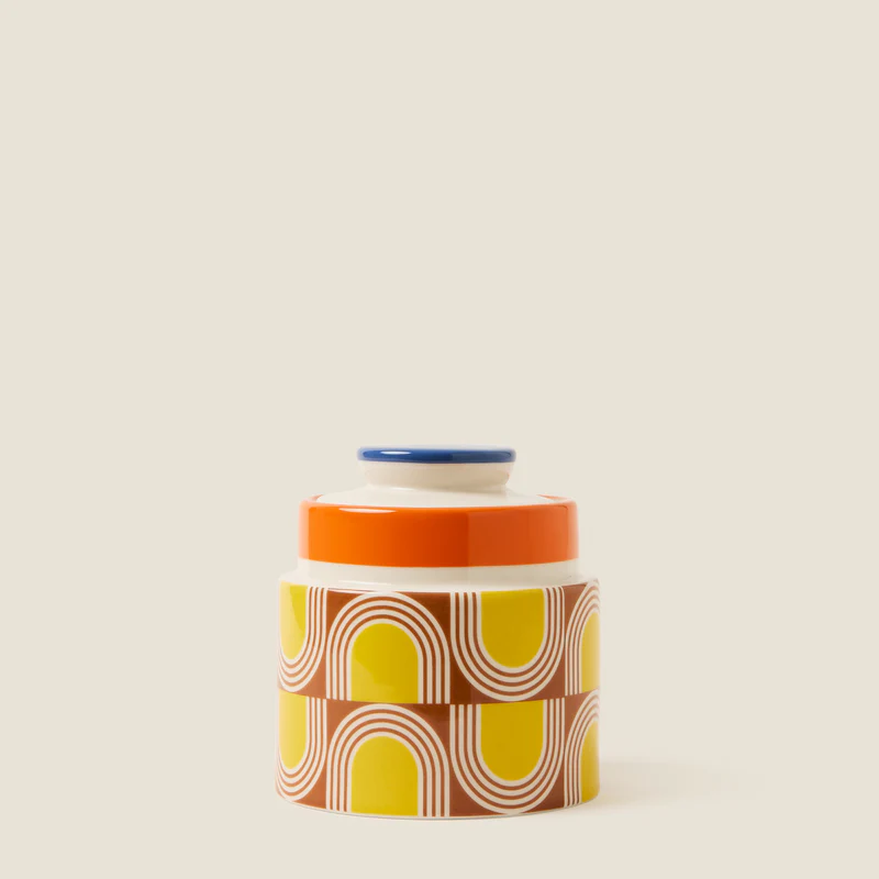 Orla Kiely Aura Orange Storage Jar Orla Kiely Aura Orange Storage Jar