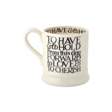 Emma Bridgewater Black Toast Mr & Mrs Set of 2 1/2 Pint Mugs Emma Bridgewater Black Toast Mr & Mrs Set of 2 1/2 Pint Mugs