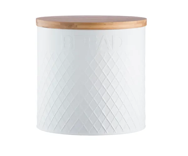 Typhoon Embossed White Bread Bin