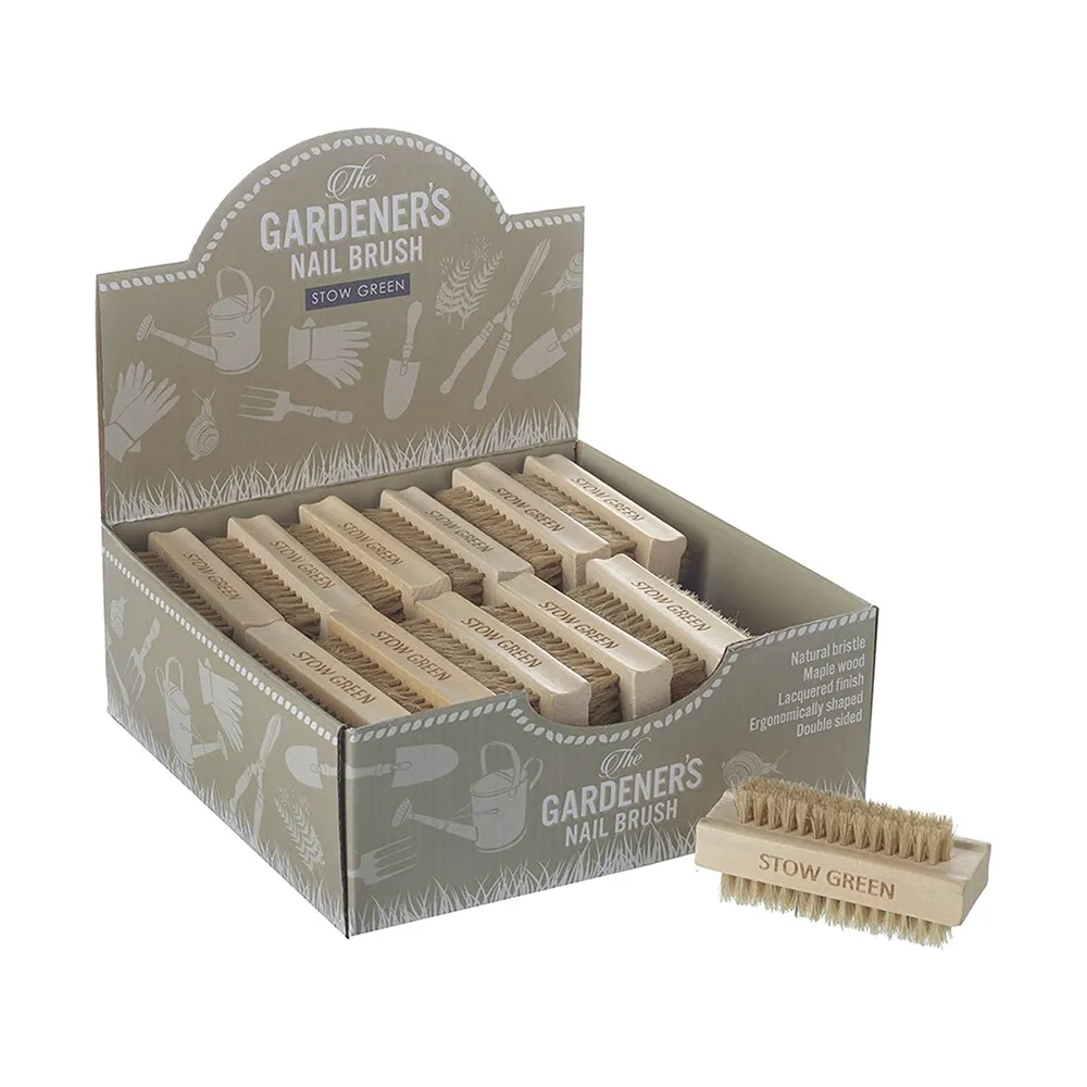 Stow Green Beechwood Gardeners Nail Brush