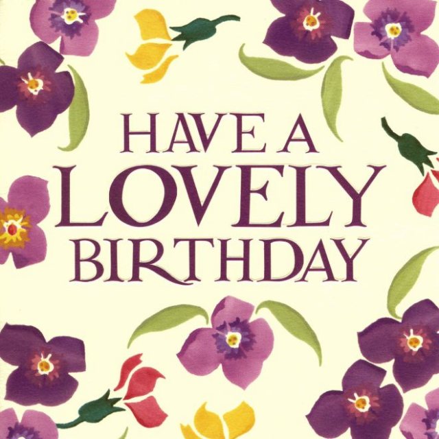 Emma Bridgewater Violets Have A Lovely Birthday Card