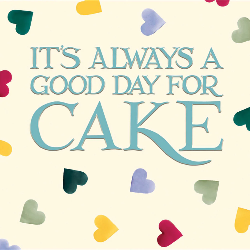 Emma Bridgewater Hearts Its Always A Good Day For Cake Card