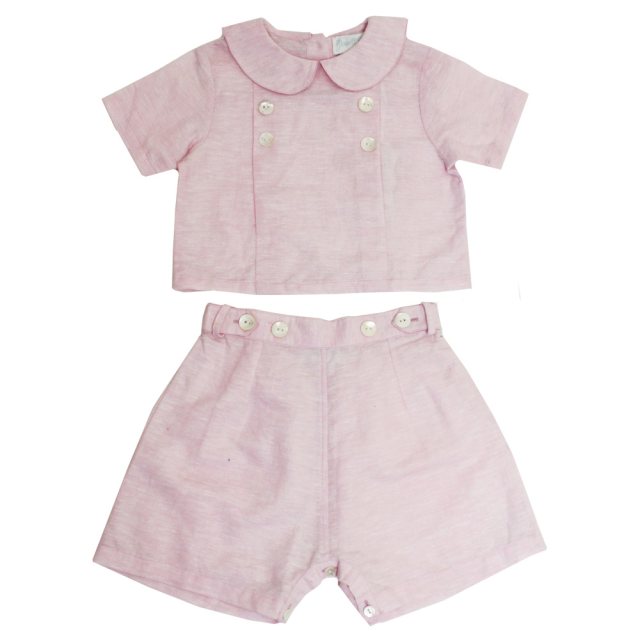 Powell Craft Childs Linen Top & Short Set | Buy Online Here ...