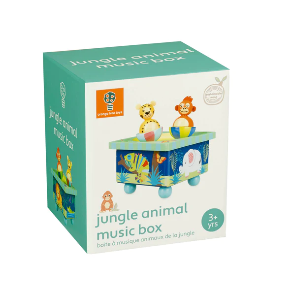 Orange tree music box on sale