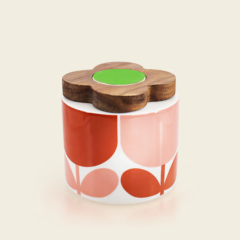 Orla Kiely Sugar Pot Block Flower Tomato