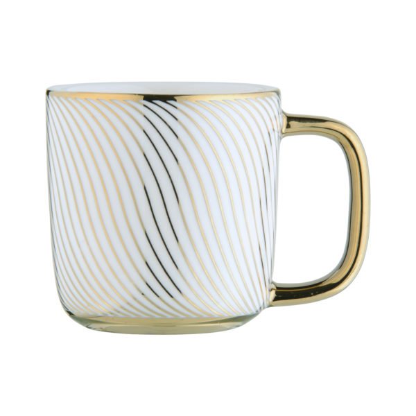 BIA Swirl Espresso Mug Gold