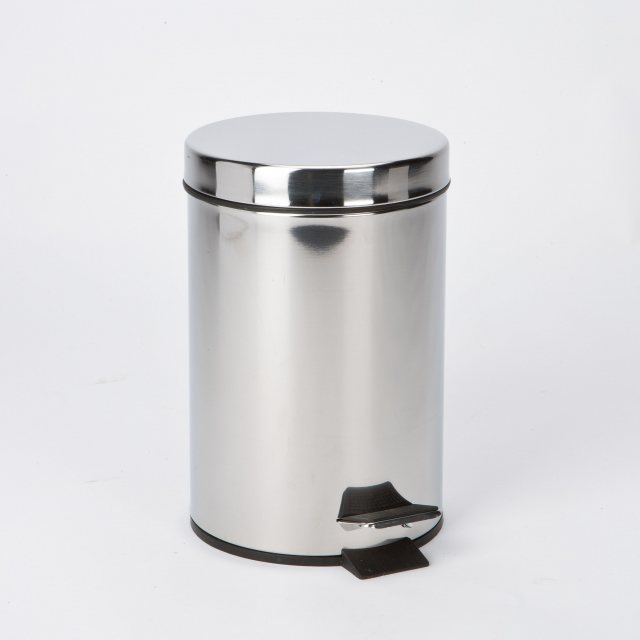 Simple Human Rectangular Pedal Bin 50L - Brushed Stainless Steel