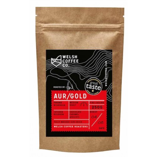 Welsh Coffee Co. Gold Whole Bean Coffee 250g