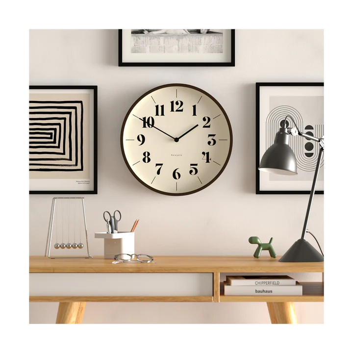 Newgate Mr Clarke Wall Clock - Dark Wood   Hopscotch 