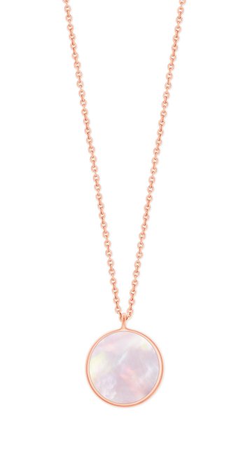 Tipperary Crystal Full Moon Pendant Rose Gold