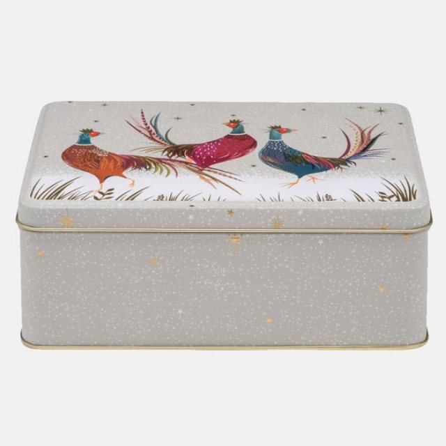 Sara Miller Pheasant Deep Rectangular Tin