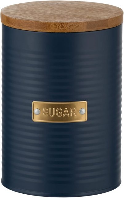 Typhoon Otto Navy Sugar Storage Tin